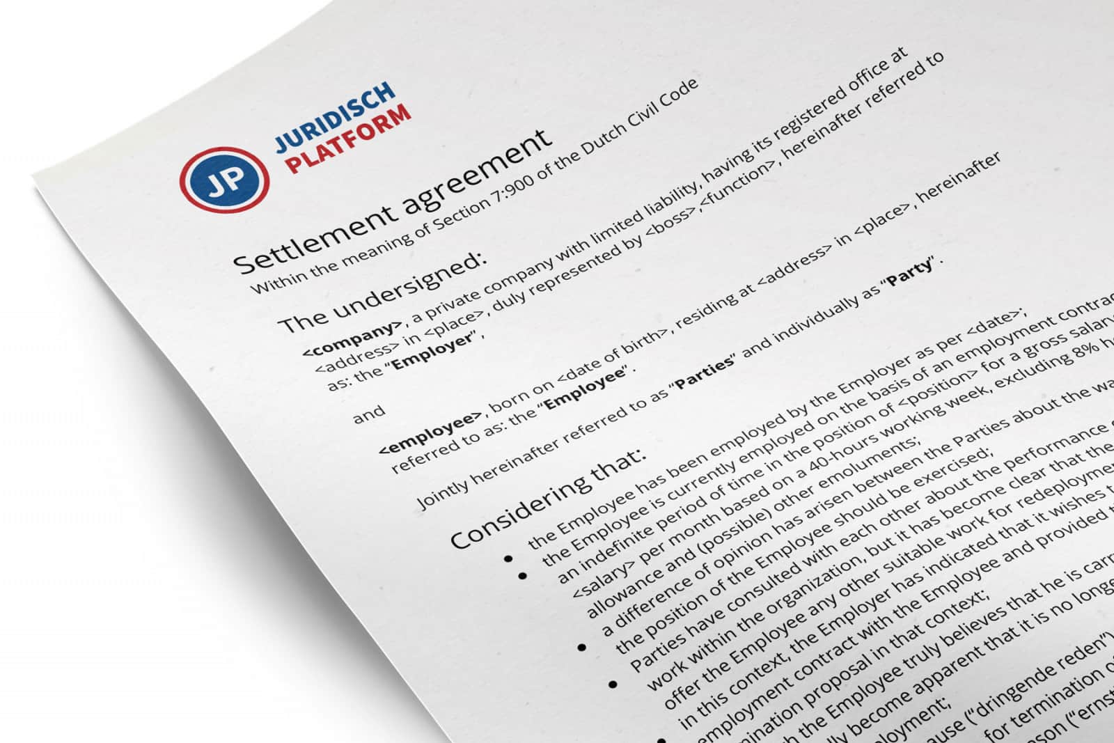 Settlement agreement dismissal