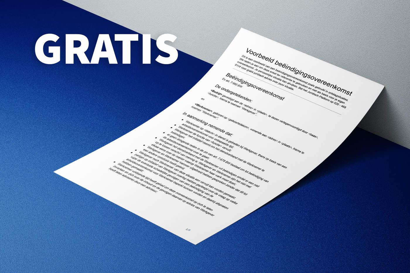Download gratis voorbeeld beëindigingsovereenkomst