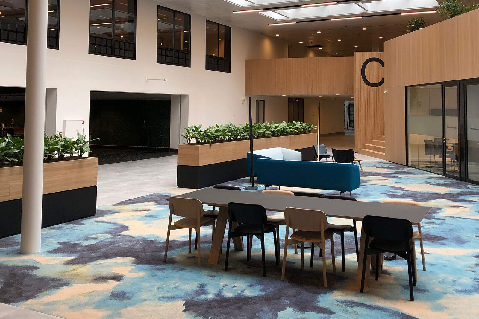 Lobby in kantoor van Juridisch Platform (Utrecht)